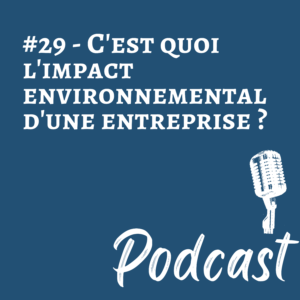 #29 | C’est quoi l’impact environnemental d’une entreprise ?